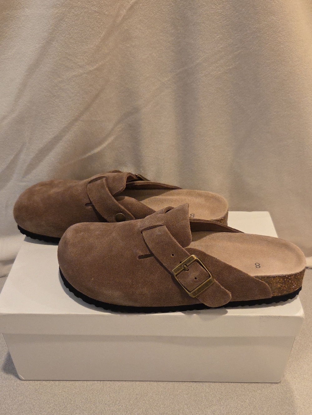 Quince Water Repellent Suede Clog Mule - Picture 5 of 8
